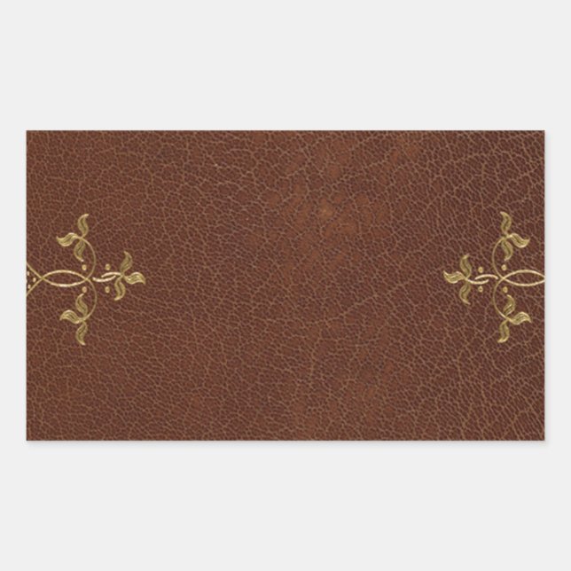 Antiquitätenbuch Rechteckiger Aufkleber (Vorderseite)