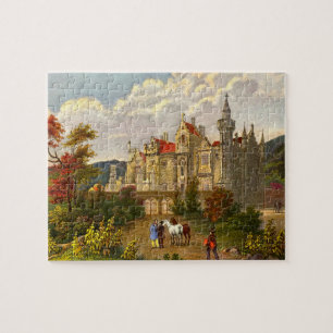 Antiquitätendruck des Hauses Abbotsford Puzzle