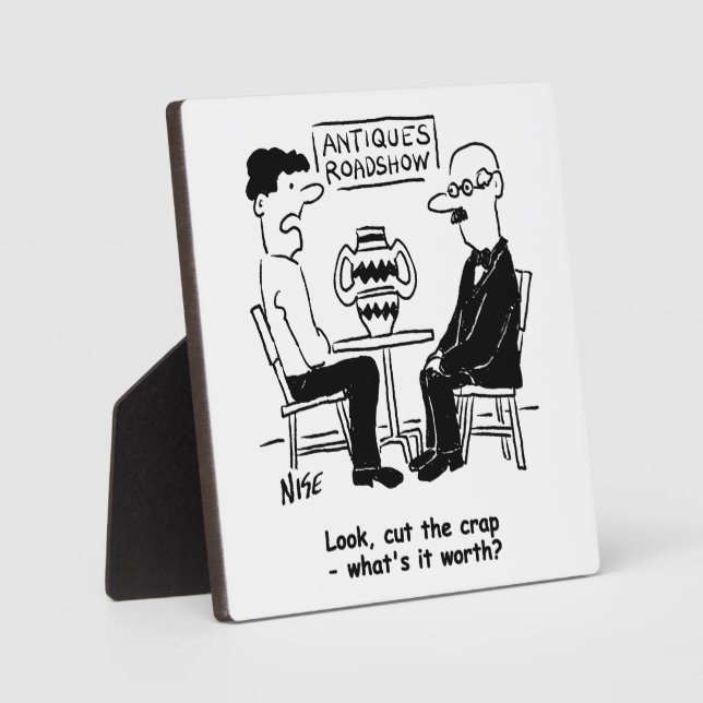 Antiquitätenexperte. Was ist es wert Funny zu mach Fotoplatte (Vorderseite)
