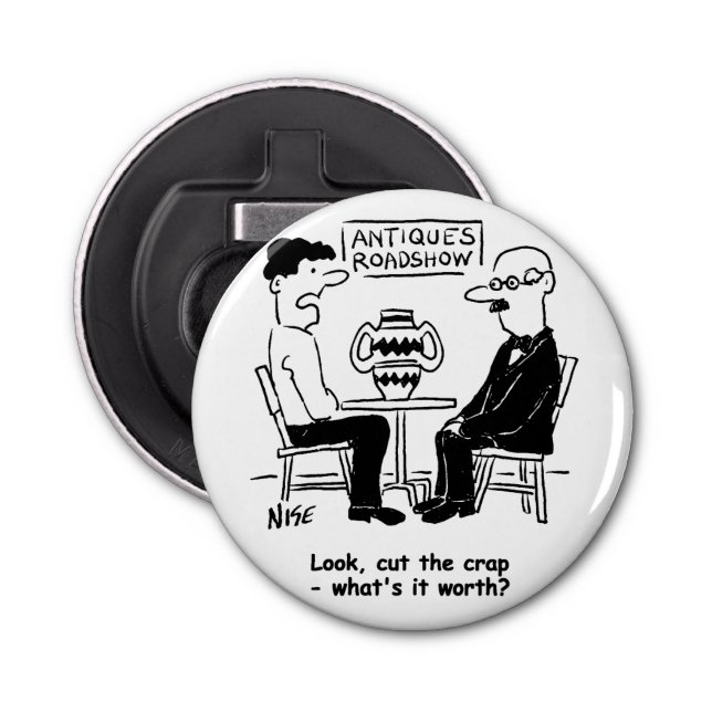 Antiquitätenexperte. Was lohnt es sich zu sonniger Flaschenöffner (Vorderseite)