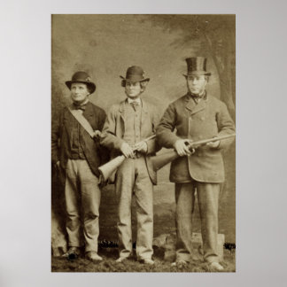 Antiquitätenfotografie - Das Party der Jagd Poster