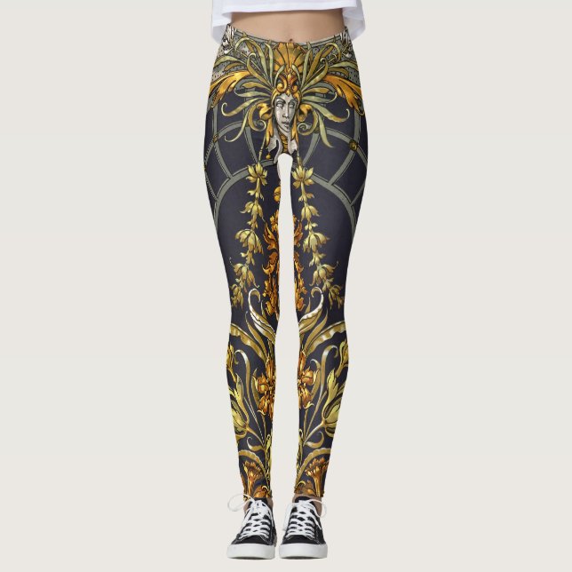 Antiquitätengarten Einfahrt Leggings (Vorderseite)