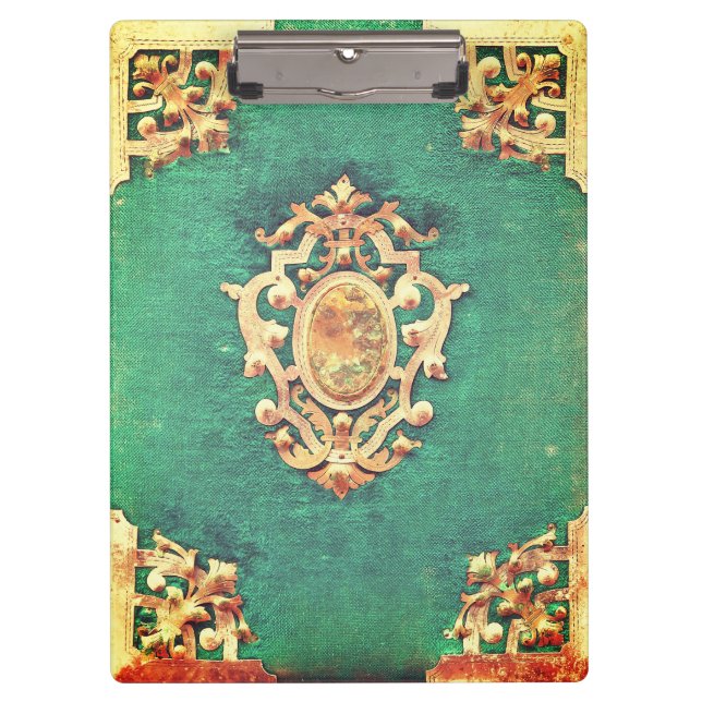 Antiquitätengebirge und viktorianische Grüne Klemmbrett (Vorderseite)
