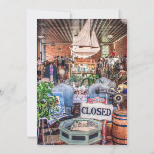 Antiquitätengeschäft Oakland Feiertagskarte