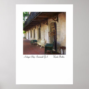 Antiquitätengeschäft Savannah GA Poster