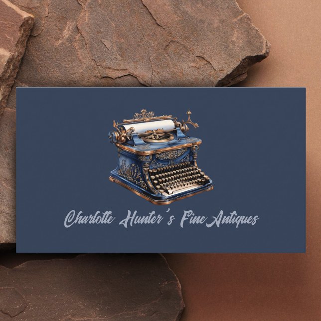 Antiquitätengeschäft, Vintage alte Schrift, Gold u Visitenkarte (Von Creator hochgeladen)