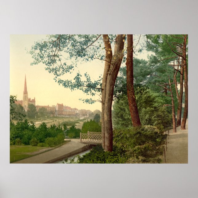 Antiquitätengland, Bournemouth Gardens Poster (Vorne)