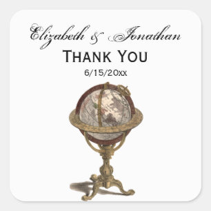 Antiquitätenglocke, weiße BG-Umschlag Aufkleber