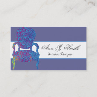 Antiquitätenhändler Innendekorator Möbel Visitenkarte