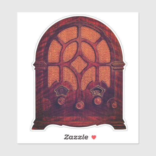 Antiquitätenholz Elegante Kunst Deko Kathedrale Aufkleber (Blatt)