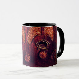 Antiquitätenholz Elegante Kunst Deko Kathedrale Tasse