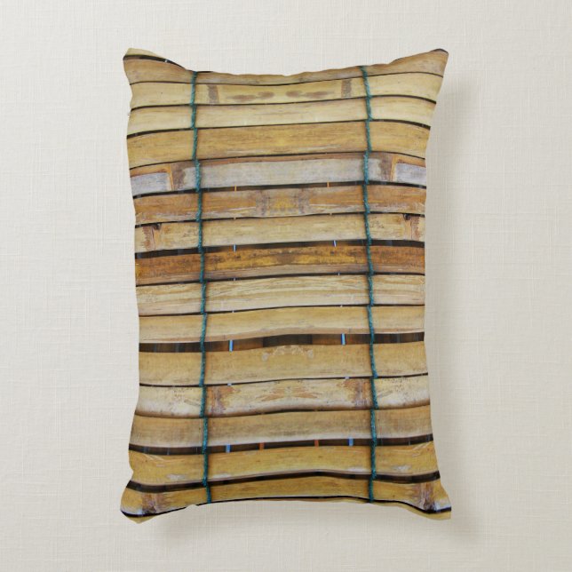 Antiquitätenholz Holzlatten Dekokissen (Vorderseite(Vertikal))