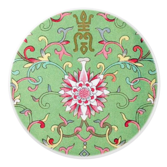 Antiquitätenknopf für orientalische Keramik Keramikknauf (Vorderseite)