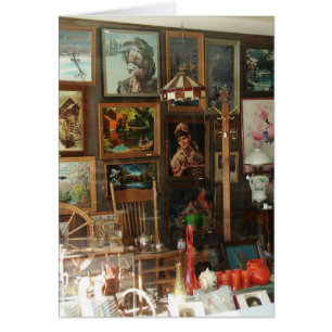 Antiquitätenladen-Fenster-Anzeige