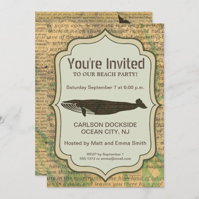 Antiquitätenleben im Wald Einladung (Vorne/Hinten)