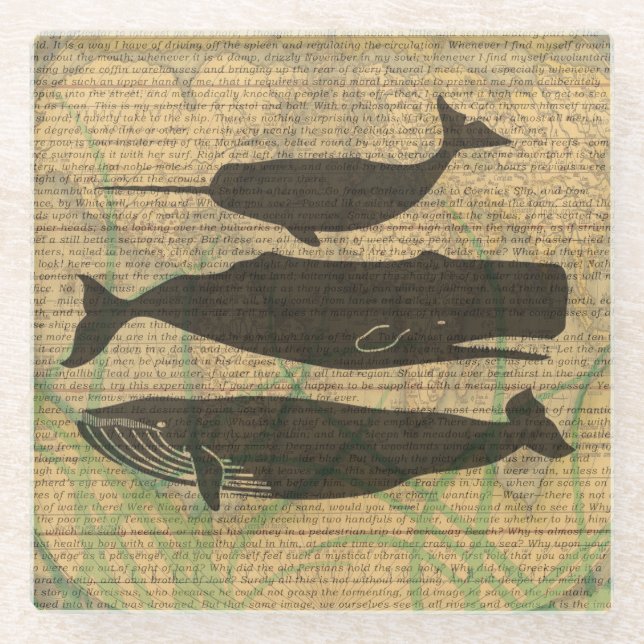 Antiquitätenleben im Wald Glasuntersetzer (Vorderseite)