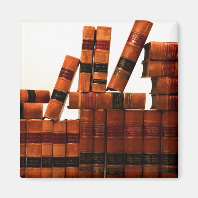 Antiquitätenlederbücher Magnet (Vorne)