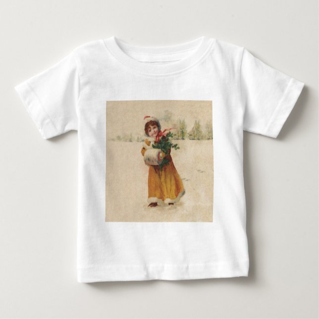 Antiquitätenmädchen Winterkind Baby T-shirt (Vorderseite)