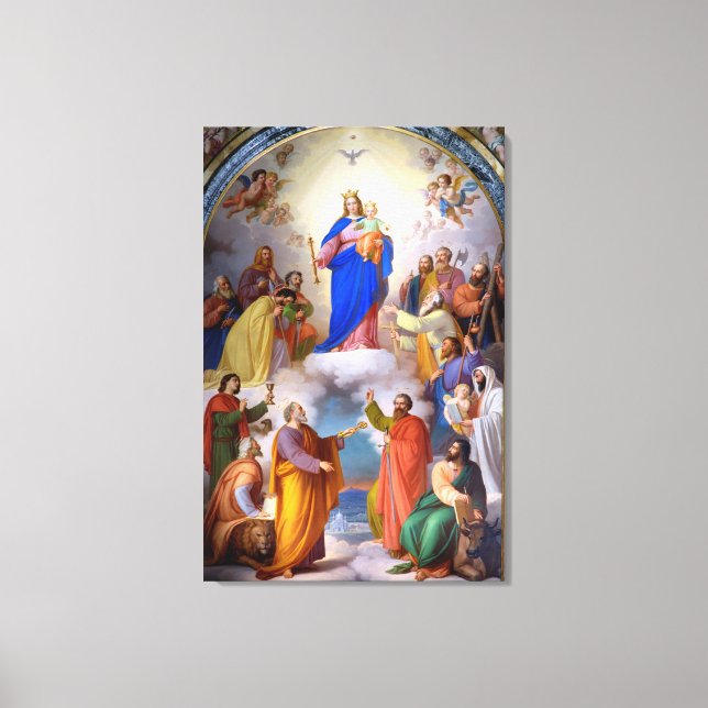 Antiquitätenmalerei Gestrickte Canvas Print 41 Leinwanddruck (Vorderseite)