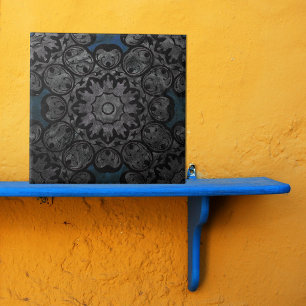 Antiquitätenmedaille aus Vintagem Silber und schwa Fliese