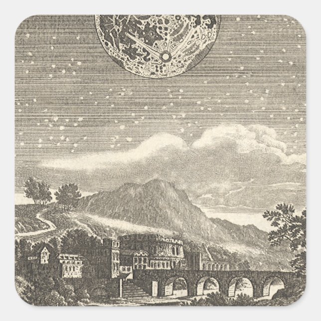 Antiquitätenmuseum Monte San Giorgio Quadratischer Aufkleber (Vorderseite)