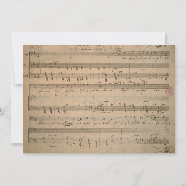 Antiquitätenmusik aus dem Jahr 1822, Gesang des al (Vorderseite)