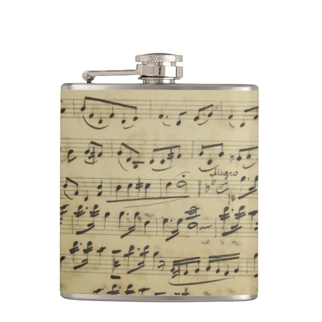 Antiquitätenmusik Flachmann (Vorderseite)