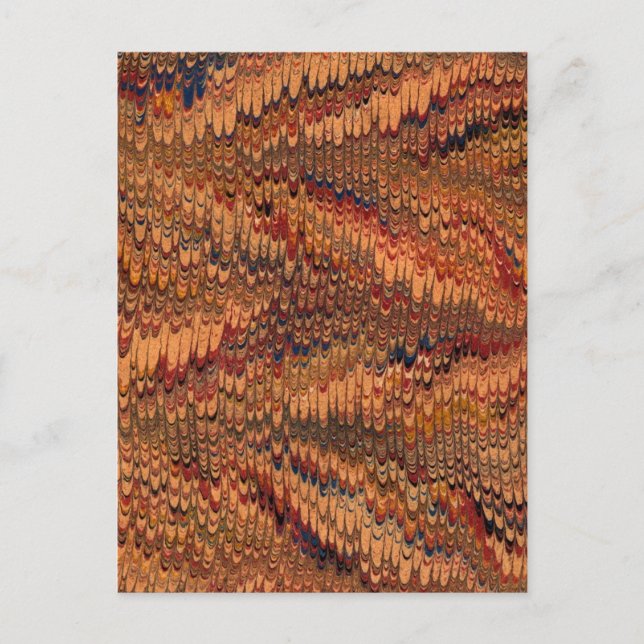 Antiquitätenpapier aus dem 18. Jahrhundert mit Mar Postkarte (Vorderseite)