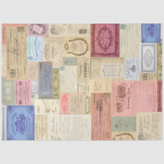 Antiquitätenpappel Ephemera Tissue Seidenpapier