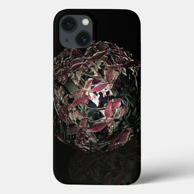 Antiquitätenpink-Orchideenball Case-Mate iPhone Hülle (Rückseite)