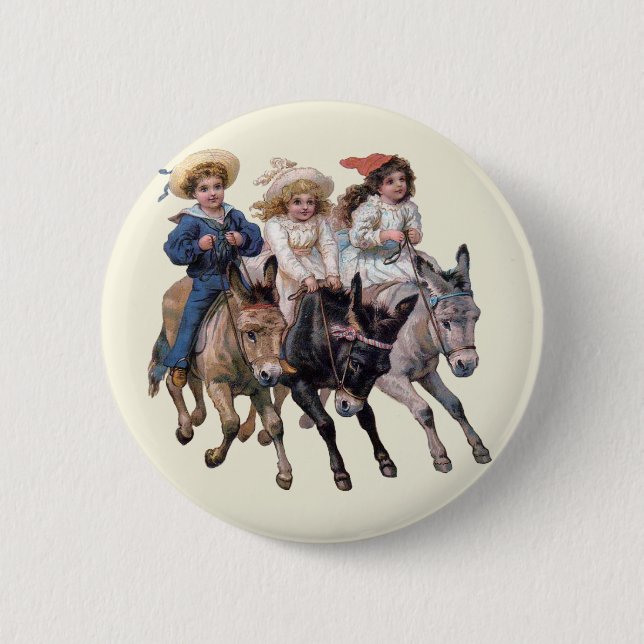 Antiquitätenpony Kunst Button (Vorderseite)