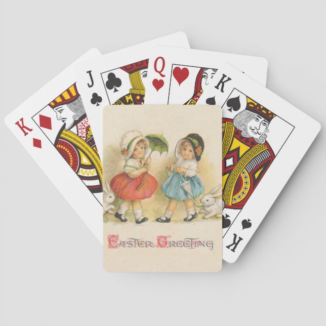 Antiquitätenrabatt Osterkunst Spielkarten (Rückseite)