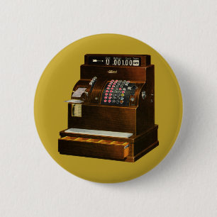 Antiquitätenregister, Vintages Einzelhandelsgeschä Button