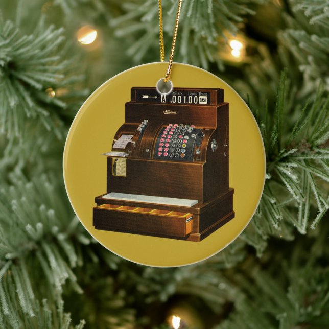 Antiquitätenregister, Vintages Einzelhandelsgeschä Keramikornament (Baum)