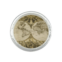 Antiquitätenring der Weltkarte Ring