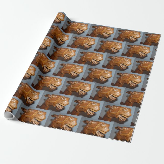 Antiquitätenrockpferd Geschenkpapier (Ungerollt)