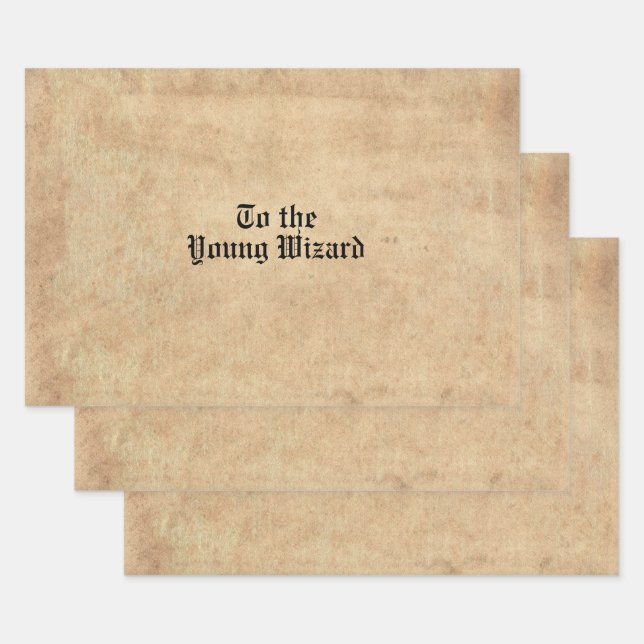 Antiquitätenschmuck mit magischem Schriftart Geschenkpapier Set (Set)