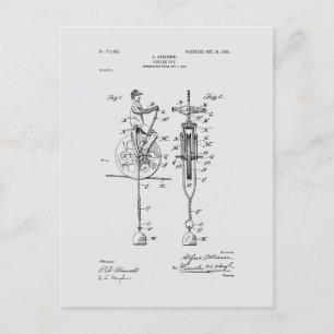 Antiquitätenspielzeug 1904 Zeichnend Patent Postkarte