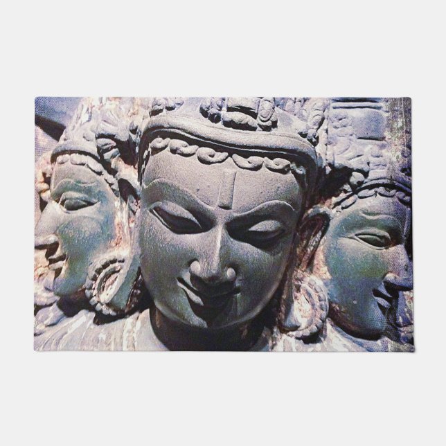 Antiquitätenstatuen aus asiatischem Stein - Foto f Fußmatte (Vorderseite)