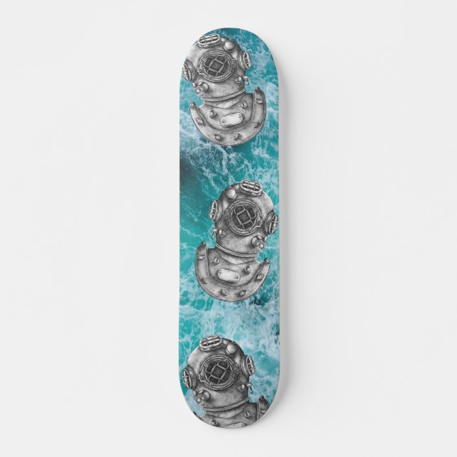 Antiquitätentauchhelm Skateboard (Vorne)
