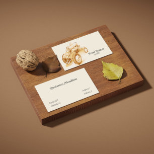 Antiquitätentraktor - Aquarell Visitenkarte