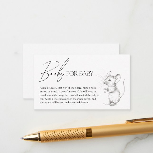 Antiquitätenwaldbücher für Kinder Begleitkarte (Vorderseite/Rückseite Beispiel)