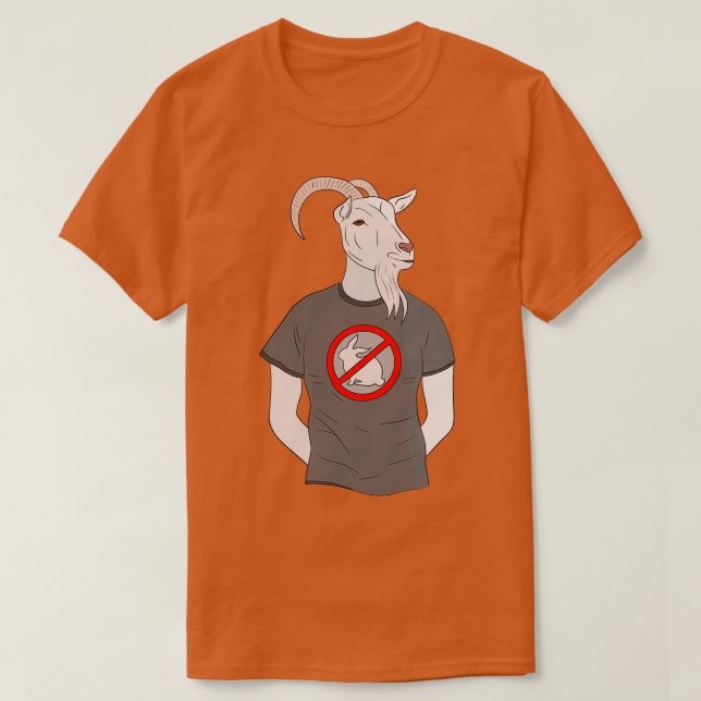 AntiRabbit-Ziege T-Shirt (Design vorne)