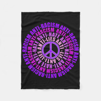 Antirassismus Faschismus Lies Hate Resist Abstimmu Fleecedecke