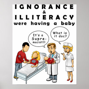 Antirassismus-Plakat, welches die Geburt von Poster