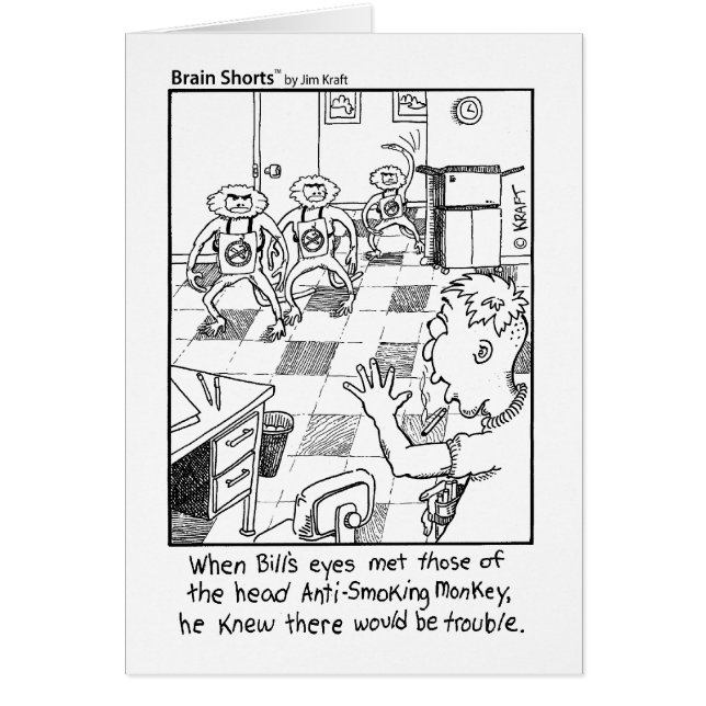 Antirauchenaffen durch Jim Kraftpapier (Vorne)