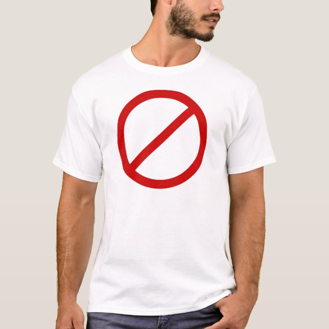 Antischablonen-Kreis mit Hieb-Schablone T-Shirt (Vorderseite)