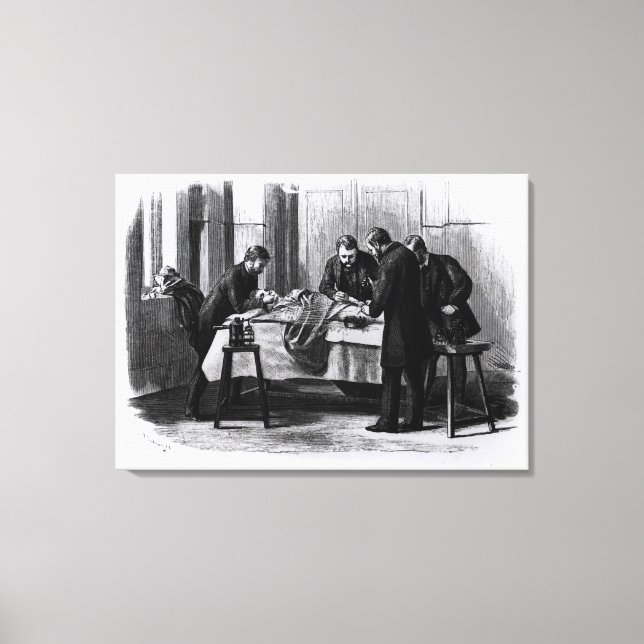 Antiseptische Operation, 1882 Leinwanddruck (Vorderseite)