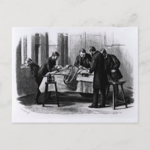 Antiseptische Operation, 1882 Postkarte
