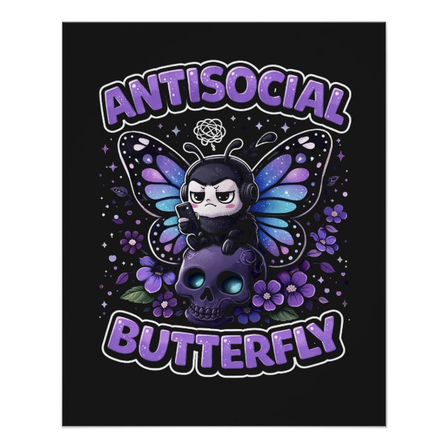 Antisocial Butterfly Poster (Vorderseite)